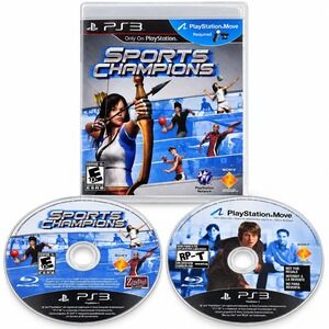 Sports Champions PS3 PlayStation 3 Move Game CIB + Demo Disc Not For Resale 2010